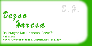 dezso harcsa business card